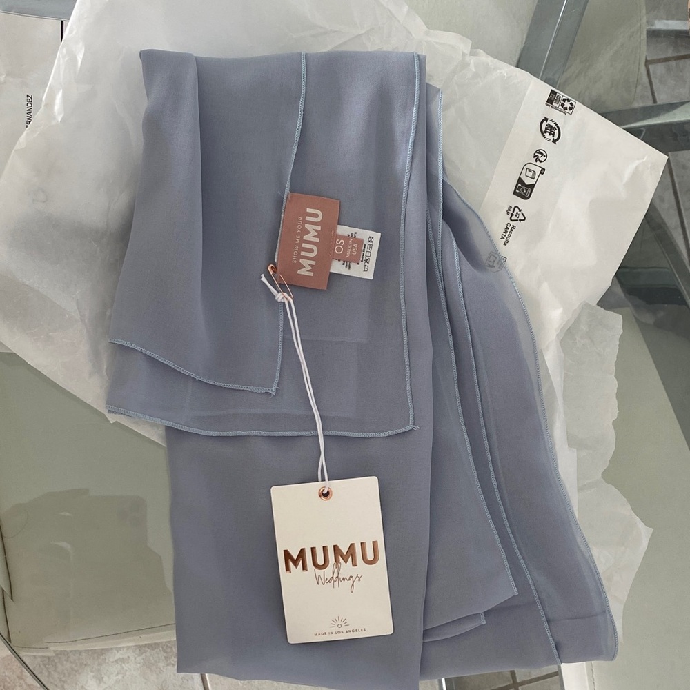 Show Me Your MuMu Soiree Shawl in Light Blue - Picture 2 of 2